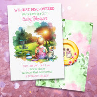 Baby shower de fille de golf sur disque mou