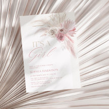 Baby shower de filles d'arc rose douce Boho