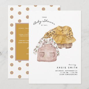 Invitation Baby shower de filles jumelles mignonnes par invit