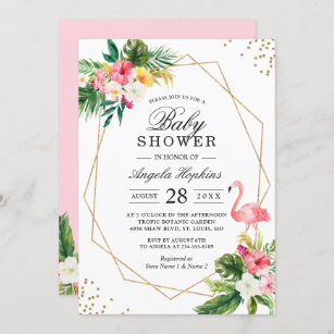 Invitations Faire Part Flamant Rose Zazzle Fr