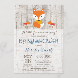 Invitation Baby shower de Fox Boy Boy