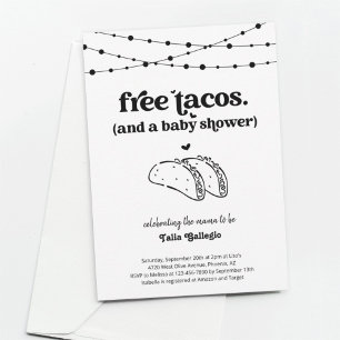 Invitation Baby shower de Funny Taco Couple