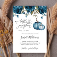 Baby shower de garçon rustique Citrouille Blue Lit