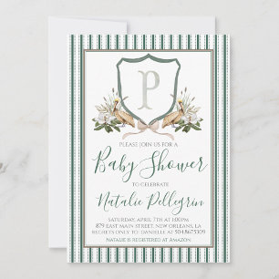 Invitation Baby shower de garçons de Preppy Southern Pelican
