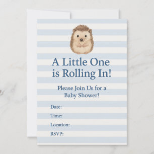Invitation Baby shower de hérisson