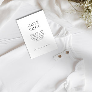 Invitation Baby shower de jauge noir blanc en texte simple