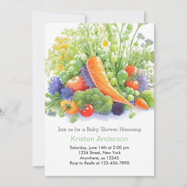 Invitation Baby shower de joie de patchs (Devant)