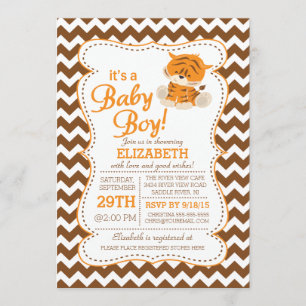 Invitation Baby shower de Jungle Safari moderne