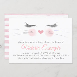 Invitation Baby shower de Kitten