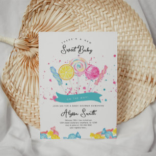 Invitation Baby shower de la Boutique de bonbons