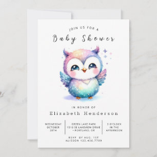 Invitation Baby shower de la Chouette des Boho Trees