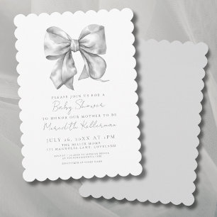 Invitation Baby shower de la courbe neutre par sexe