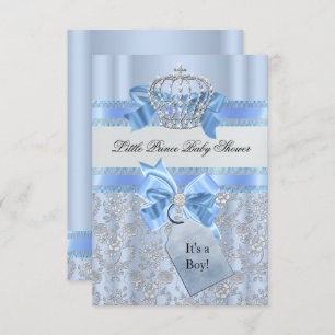 Invitation Baby shower de la Couronne du Petit Pri