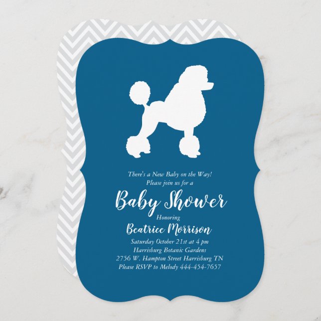 Invitation Baby shower de la fête des canicules (Devant / Derrière)