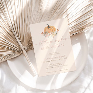 Invitation Baby shower de la fille de l'automne   Pink A Litt