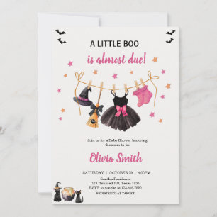 Invitation Baby shower de la ligne de linge de petite fille B