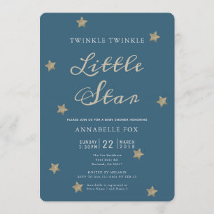 Invitation Baby shower de la Little Star