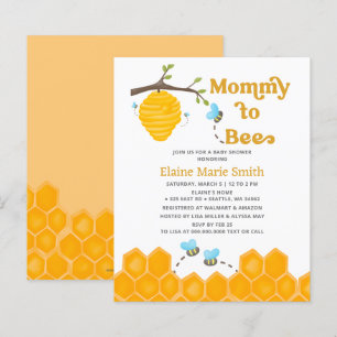 Invitation Baby shower de la maman du budget