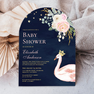 Invitation Baby shower de la Marine Princess Arch