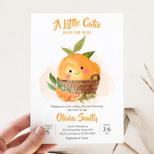 Invitation Baby shower de la Petite Cutie Orange Citrus
