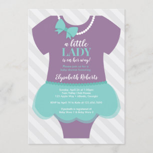 Invitation Baby shower de la petite dame
