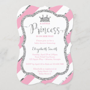 Invitation Baby shower de la petite princesse, Fau