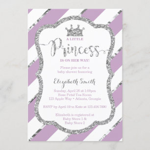 Invitation Baby shower de la petite princesse, Fau