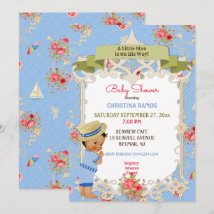 Invitation Baby Shower de la plage Victoriana Boardwalk d'été
