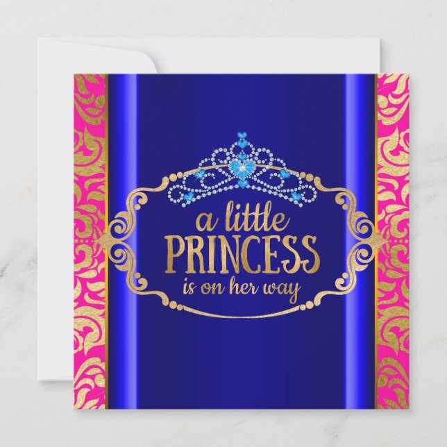 Invitation Baby Shower de la Princesse Indienne de Bollywood (Devant)
