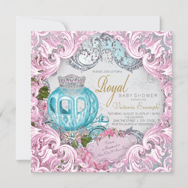 Invitation Baby Shower de la Princesse Royale (Devant)