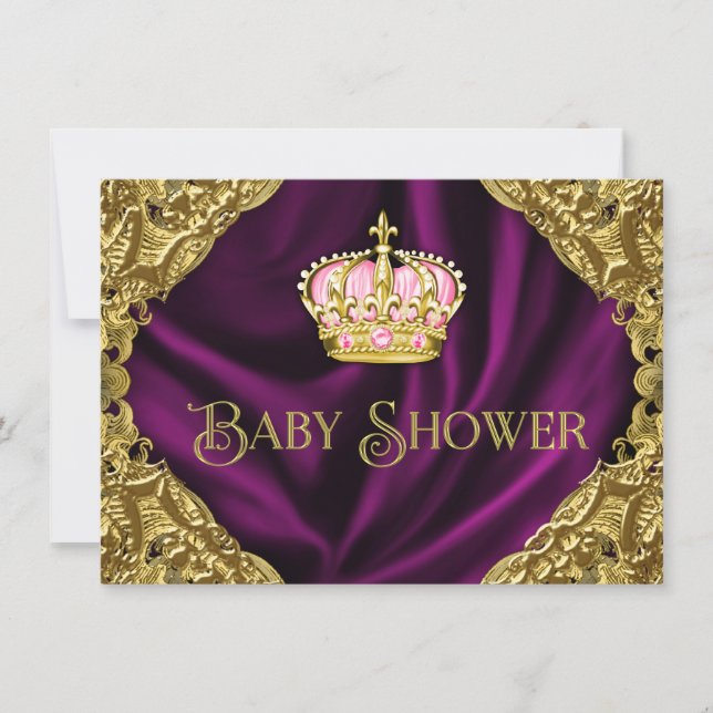 Invitation Baby Shower de la Princesse Royale (Devant)