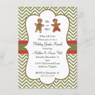 Invitation Baby shower de la révélation de genre des fêtes de