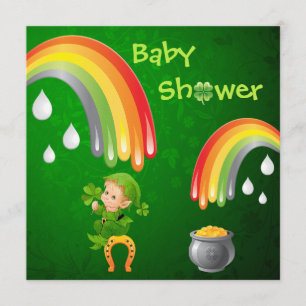 Invitation Baby shower de la Saint-Patrick