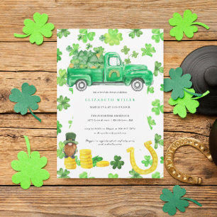 Invitation Baby shower de la Saint Patrick