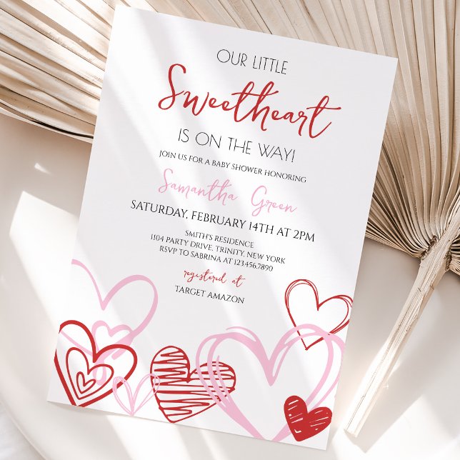 Invitation Baby Shower de la Saint-Valentin (Créateur téléchargé)