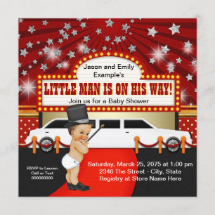 Invitation Baby shower de la star du cinéma Little Man Limous