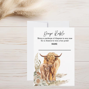 Invitation Baby shower de la vache de la rivière Boho Highlan