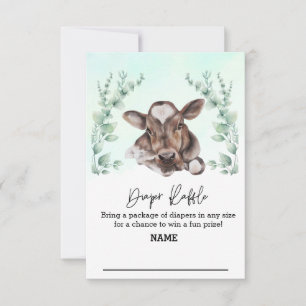 Invitation Baby shower de la volaille de  de vache ferme Euca
