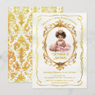 Invitation Baby shower de l'Afro-Américaine