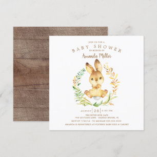Invitation Baby shower de lapin doux