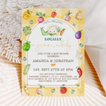 Baby shower de légumes du marché agricole