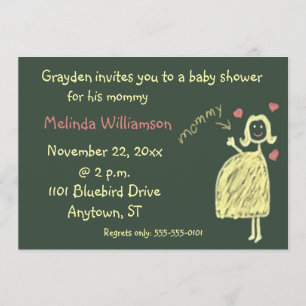 Invitation Baby shower De L'Enfant Sur Le Dessin D