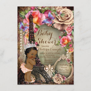 Invitation Baby shower de l'Ethnic Princess Paris