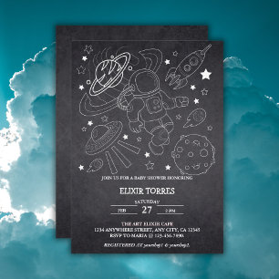 Invitation Baby shower de l'explorateur petit espace du table