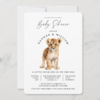 Baby shower de Lion Bébé mignon Neutre Sexe