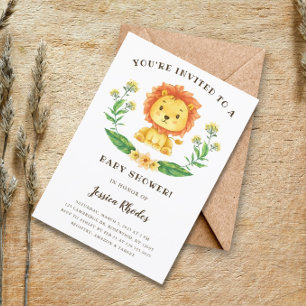 Invitation Baby shower de Lion Brave