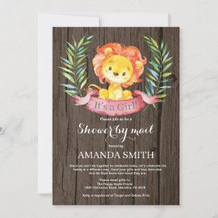 Invitation Baby shower de lion russe par courrier électroniqu