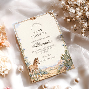 Invitation Baby-Shower de Little Cowboy Horse