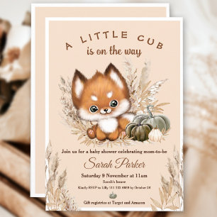 Invitation Baby shower de Little Fox Fall