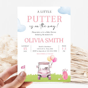 Invitation Baby Shower de Little Putter Golf